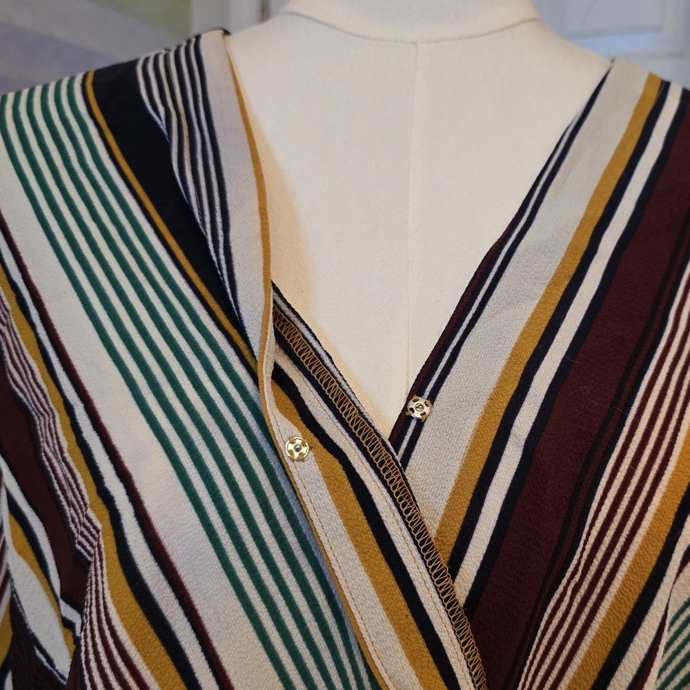 Apt 9 | Large | Striped Wrap Shirt - Picture 4 of 10